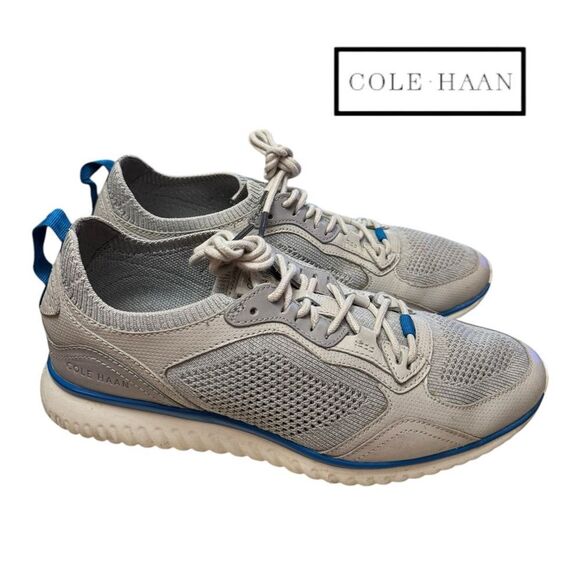 Cole Haan Men's Grand Motion Crafted Grey Blue Sneakers 8 - Picture 2 of 7